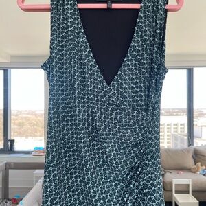 White House Black Market Patterned Sleeveless Dress